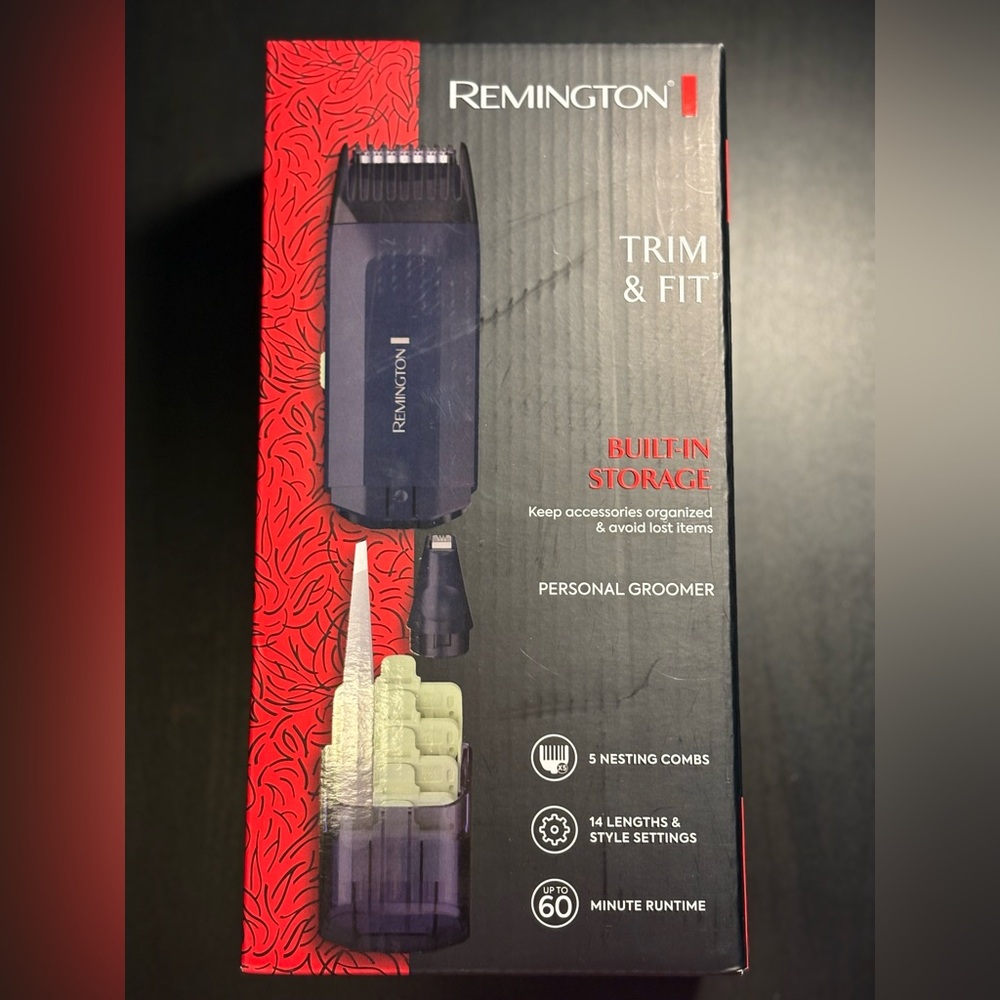 Remington Black and Red Trim & Fit Personal Groomer